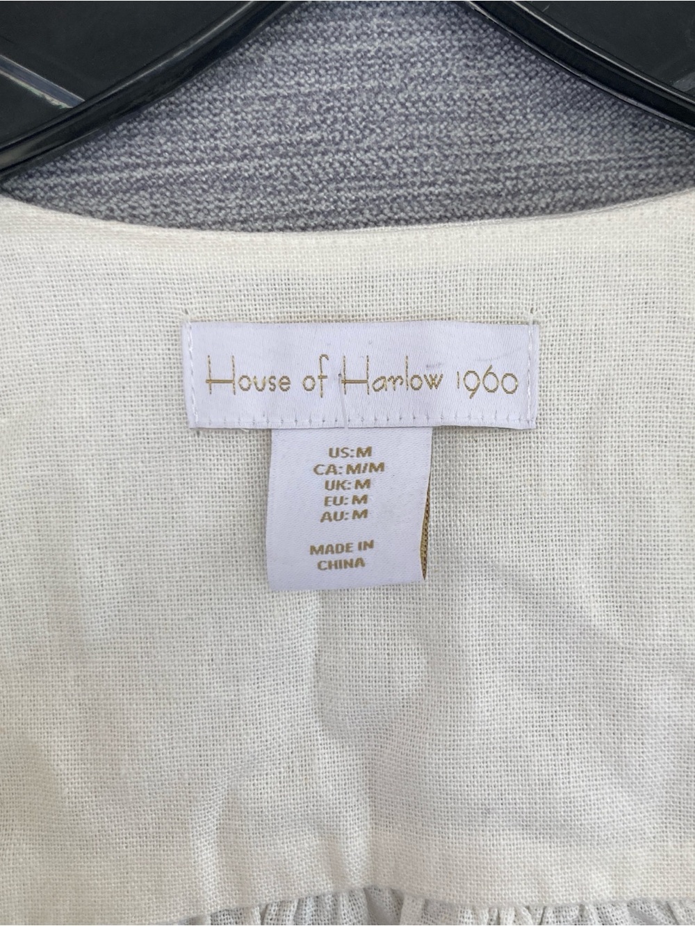 House of Harlow linen top cream - Picture 4 of 8